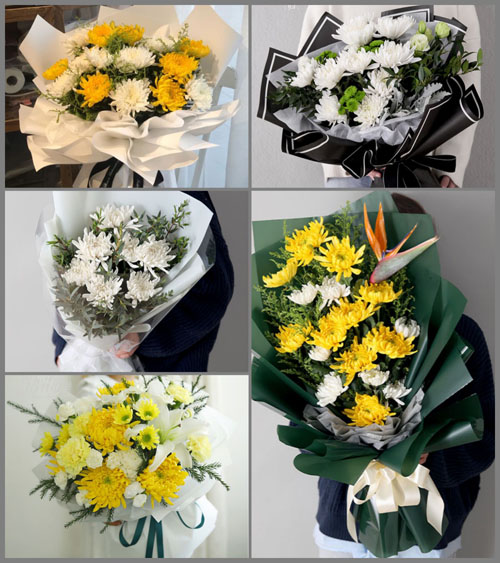 广东韶关市乐昌市梅花镇坪溪村白事花束代送